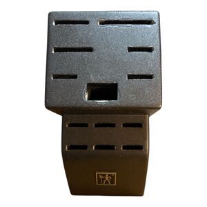 JA HENCKELS ZWILLING CHARCOAL BLACK 13 SLOT KNIFE BLOCK, BLOCK ONLY